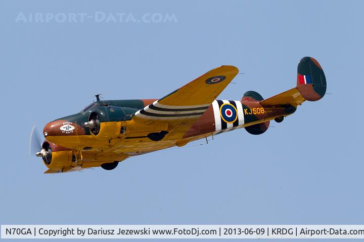 N70GA, 1946 Beech D18S C/N A-177, Beech D18S 