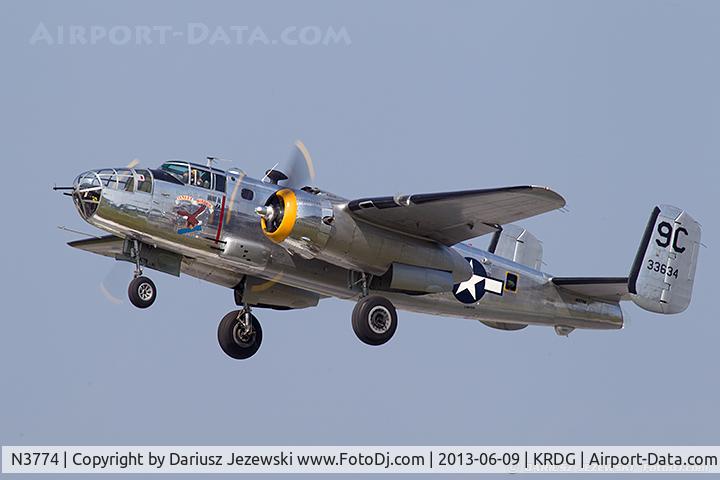 N3774, 1943 North American B-25D Mitchell C/N 100-23960, North American B-25C Mitchell 