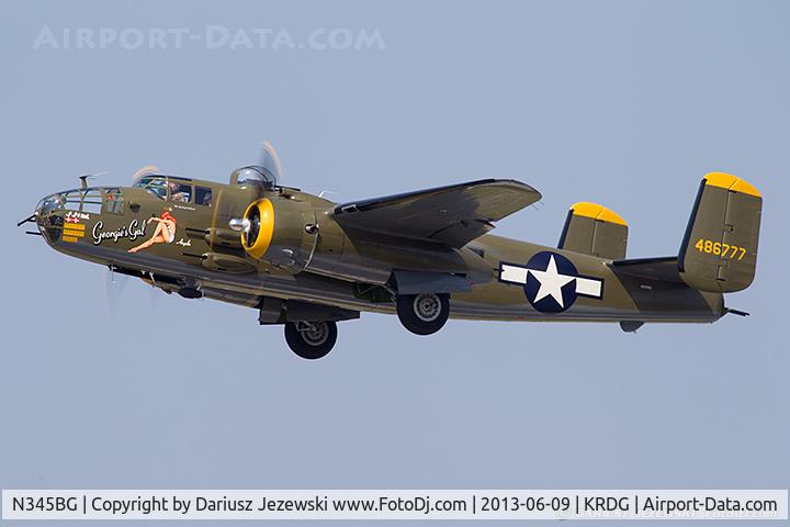N345BG, 1944 North American TB-25N Mitchell C/N 108-47531, North American TB-25N Mitchell 