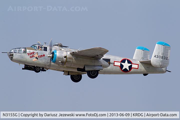 N3155G, North American TB-25N Mitchell C/N 108-34107, North American TB-25N Mitchell 