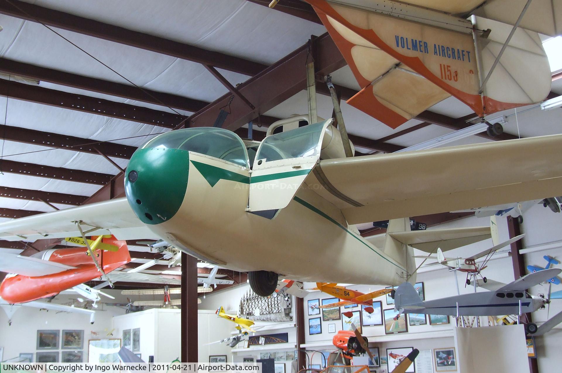 UNKNOWN, Volmer VJ-21 C/N unknown, Volmer VJ-21 Jaybird at the Wings of History Air Museum, San Martin CA