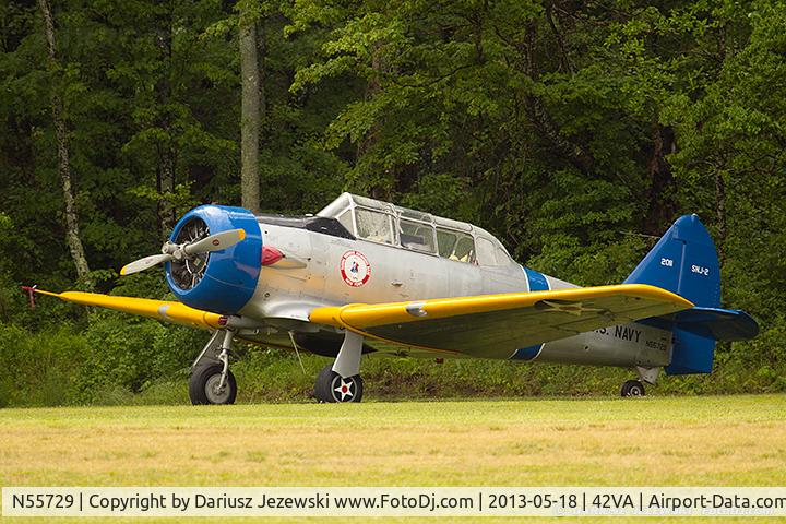 N55729, 1940 North American SNJ-2 Texan C/N 2011, North American SNJ-2 Texan  C/N 2011, N55729