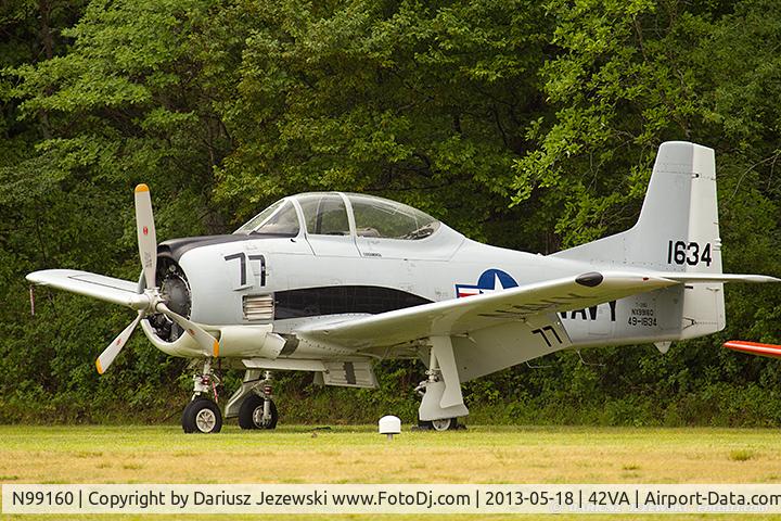 N99160, 1949 North American T-28A Trojan C/N 159-155 (49-1643), North American T-28D Trojan  C/N 49-1634, NX99160