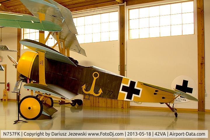 N757FK, Fokker Dr.1 Triplane Replica C/N 1972, Fokker DR.I  C/N 1972, N757FK