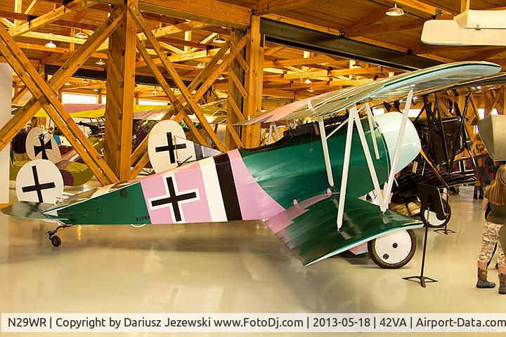 N29WR, 1996 Fokker D-VI Replica C/N 2620, Fokker D.VI C/N 2620, N29WR