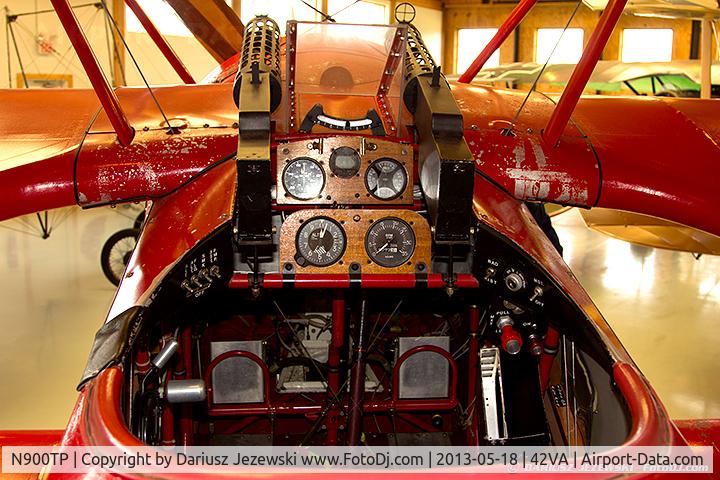 N900TP, 2003 Fokker Dr.1 Triplane Replica C/N 001TP, Cockpit of Fokker DR-1 C/N 001TP, N900TP