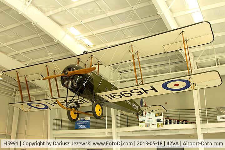 H5991, Avro 504K Replica C/N Not found H5991, Avro 504K replica, 'H5991'