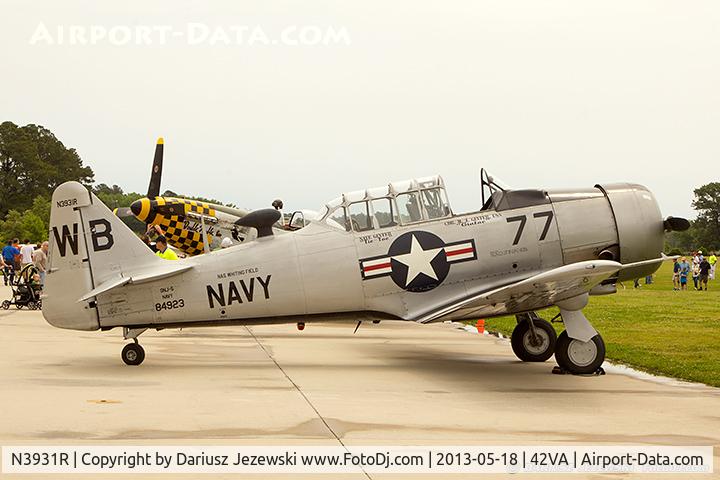 N3931R, North American AT-6B Texan C/N 84-923, North American AT-6 Texan  C/N 84-923, N3931R