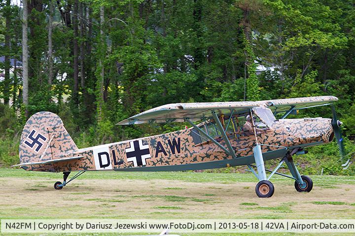 N42FM, 1949 Morane-Saulnier MS-500 Criquet C/N 751, Morane-Saulnier Fiesler Fi-156C Storch MS-500 C/N 751, N42FM