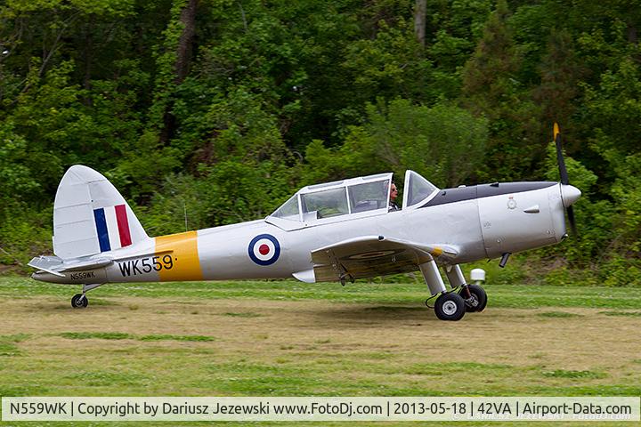N559WK, 1952 De Havilland DHC-1 Chipmunk T.10 C/N C1/0576, De Havilland DHC-1 Chipmunk T.10  C/N C1/0576, N559WK