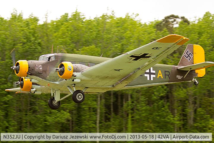 N352JU, 1941 Junkers (CASA) 352L (Ju-52) C/N 67, CASA-352-L C/N T2B-176, N352JU