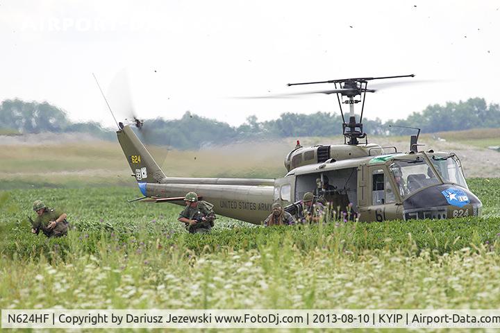 N624HF, 1966 Bell UH-1D Iroquois C/N 8819, Bell UH-1H  C/N 66-16624, N624HF