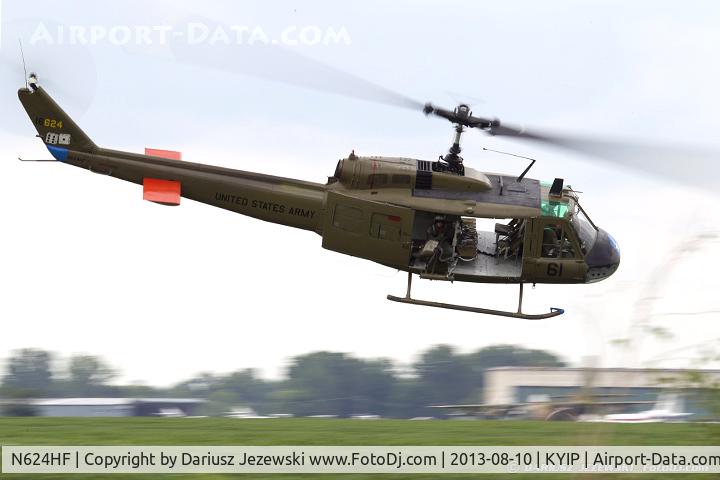 N624HF, 1966 Bell UH-1D Iroquois C/N 8819, Bell UH-1H  C/N 66-16624, N624HF