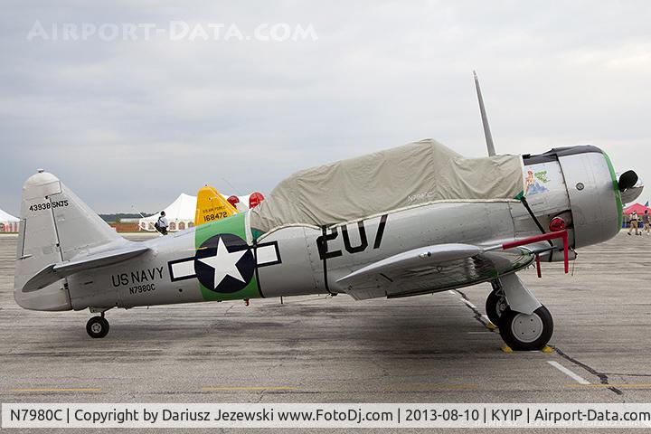 N7980C, 1943 North American SNJ-5 Texan Texan C/N 43938, North American SNJ-5 Texan 