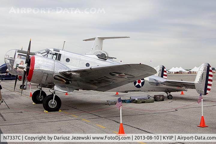 N7337C, 1943 Beech AT-11 Kansan C/N 4597, Beech AT-11 Kansan 