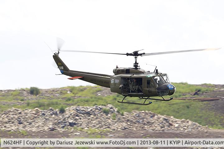 N624HF, 1966 Bell UH-1D Iroquois C/N 8819, Bell UH-1H  C/N 66-16624, N624HF