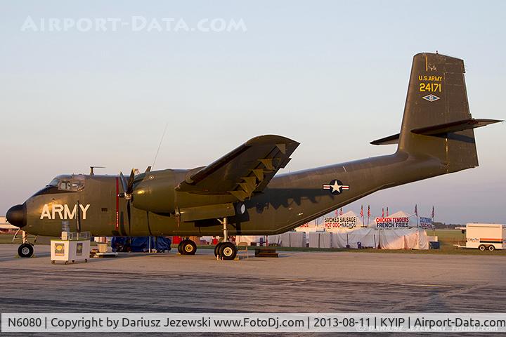 N6080, 1958 De Havilland Canada DHC-4A Caribou C/N 2, De Havilland Canada DHC-4A Caribou 62-4171 C/N 2, N6080