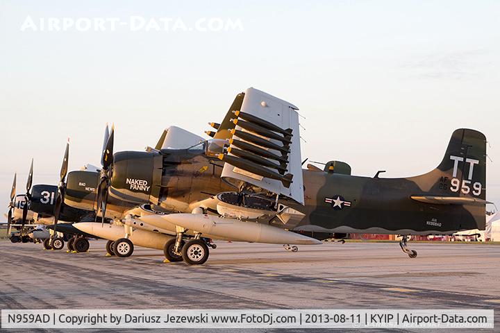N959AD, Douglas A-1D Skyraider (AD-4NA) C/N 7759, Douglas AD-4NA Skyraider 