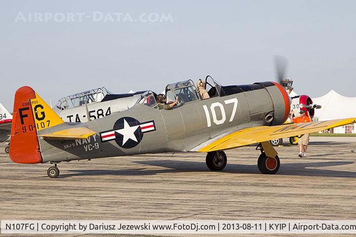 N107FG, 1944 North American AT-6D Texan C/N 121-41580, North American AT-6D Texan  C/N 44-80858, N107FG