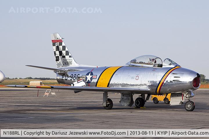 N188RL, 1952 North American F-86F Sabre C/N 191-682, Coleman Warbird Museum Inc CWF-86-F-30-NA Sabre  C/N 524986CW, NL188RL