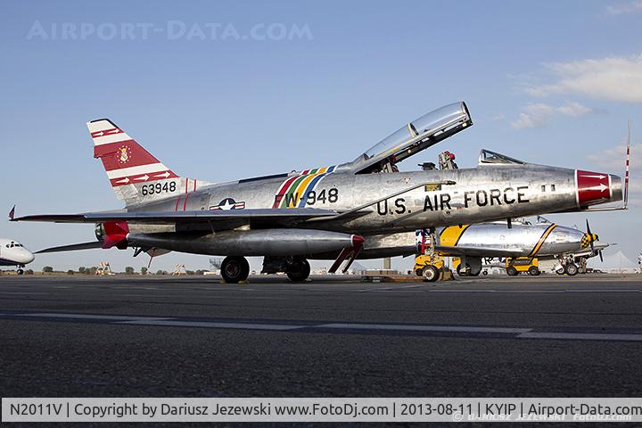 N2011V, 1958 North American F-100F Super Sabre C/N 243-224, North American F-100F Super Sabre C/N 56-3948, N2011V