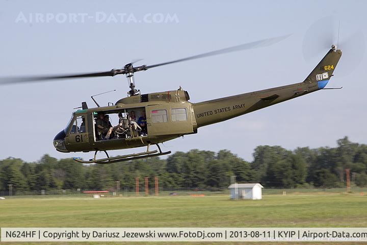 N624HF, 1966 Bell UH-1D Iroquois C/N 8819, Bell UH-1H  C/N 66-16624, N624HF