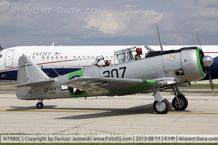 N7980C, 1943 North American SNJ-5 Texan Texan C/N 43938, North American SNJ-5 Texan 