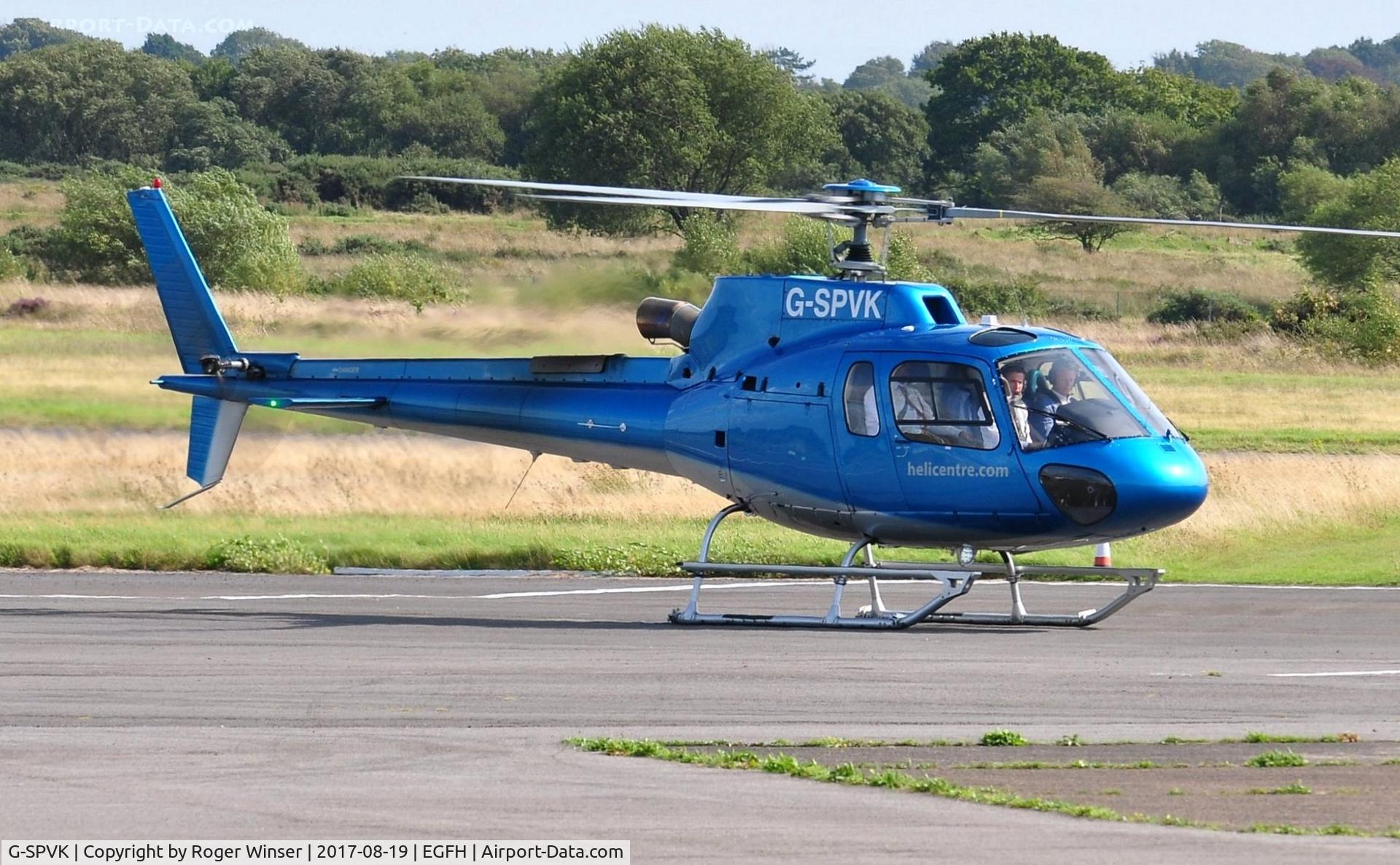 G-SPVK, 2007 Eurocopter AS-350B-3 Ecureuil Ecureuil C/N 4301, Visiting Ecureuil operated by SD Helicopters.