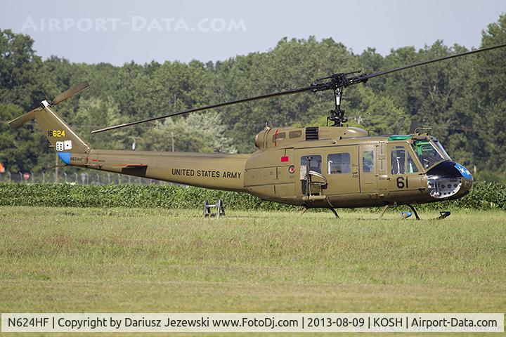 N624HF, 1966 Bell UH-1D Iroquois C/N 8819, Bell UH-1H  C/N 66-16624, N624HF