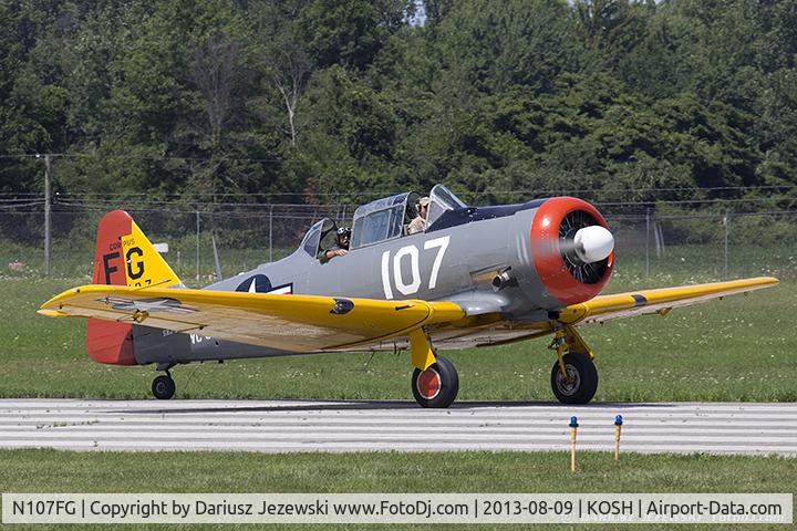 N107FG, 1944 North American AT-6D Texan C/N 121-41580, North American AT-6D Texan  C/N 44-80858, N107FG