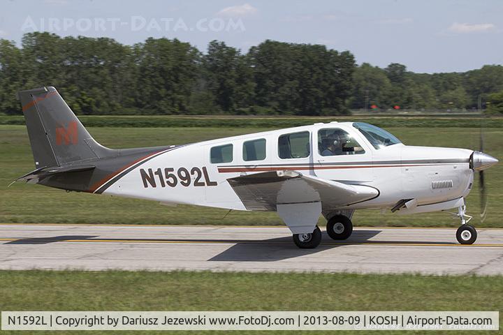 N1592L, 1976 Beech A36 Bonanza 36 C/N E-832, Beech A36 Bonanza 36  C/N E-832, N1592L