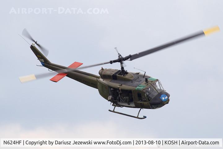 N624HF, 1966 Bell UH-1D Iroquois C/N 8819, Bell UH-1H  C/N 66-16624, N624HF