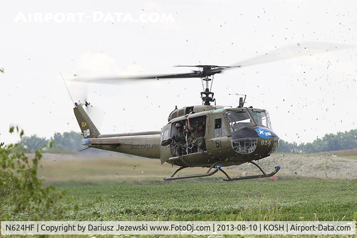 N624HF, 1966 Bell UH-1D Iroquois C/N 8819, Bell UH-1H  C/N 66-16624, N624HF