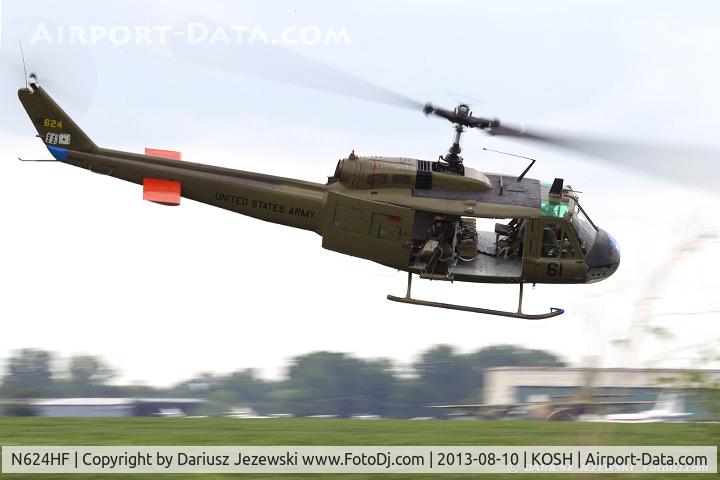 N624HF, 1966 Bell UH-1D Iroquois C/N 8819, Bell UH-1H  C/N 66-16624, N624HF