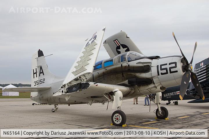 N65164, 1955 Douglas EA-1E Skyraider AD-5W C/N 55-471DH, Douglas EA-1E Skyraider  C/N 55-471DH, N65164