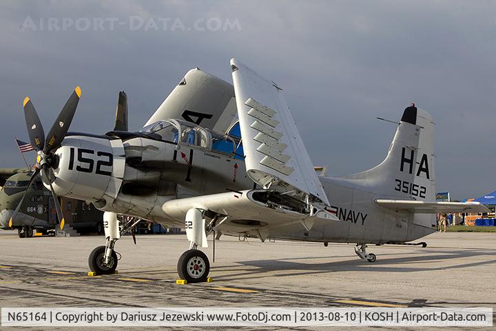 N65164, 1955 Douglas EA-1E Skyraider AD-5W C/N 55-471DH, Douglas EA-1E Skyraider  C/N 55-471DH, N65164