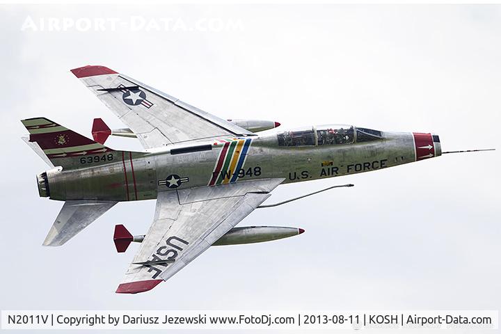 N2011V, 1958 North American F-100F Super Sabre C/N 243-224, North American F-100F Super Sabre C/N 56-3948, N2011V