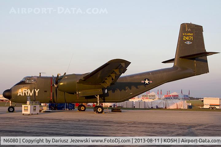 N6080, 1958 De Havilland Canada DHC-4A Caribou C/N 2, De Havilland Canada DHC-4A Caribou 62-4171 C/N 2, N6080