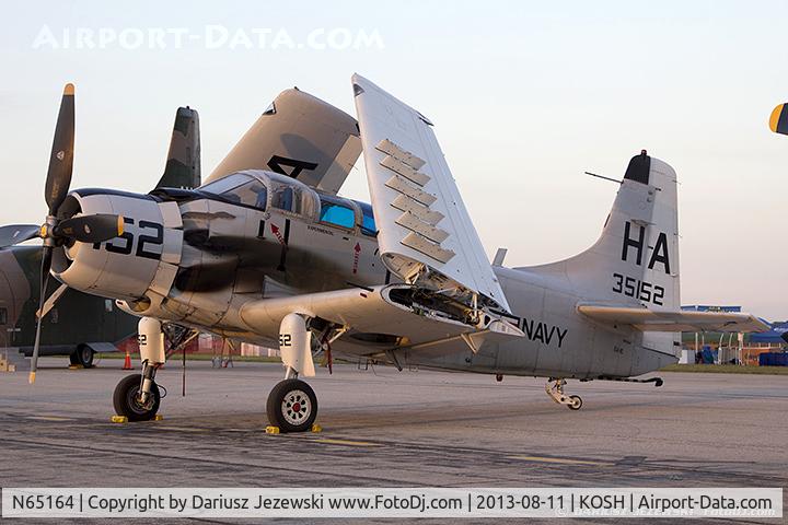 N65164, 1955 Douglas EA-1E Skyraider AD-5W C/N 55-471DH, Douglas EA-1E Skyraider  C/N 55-471DH, N65164