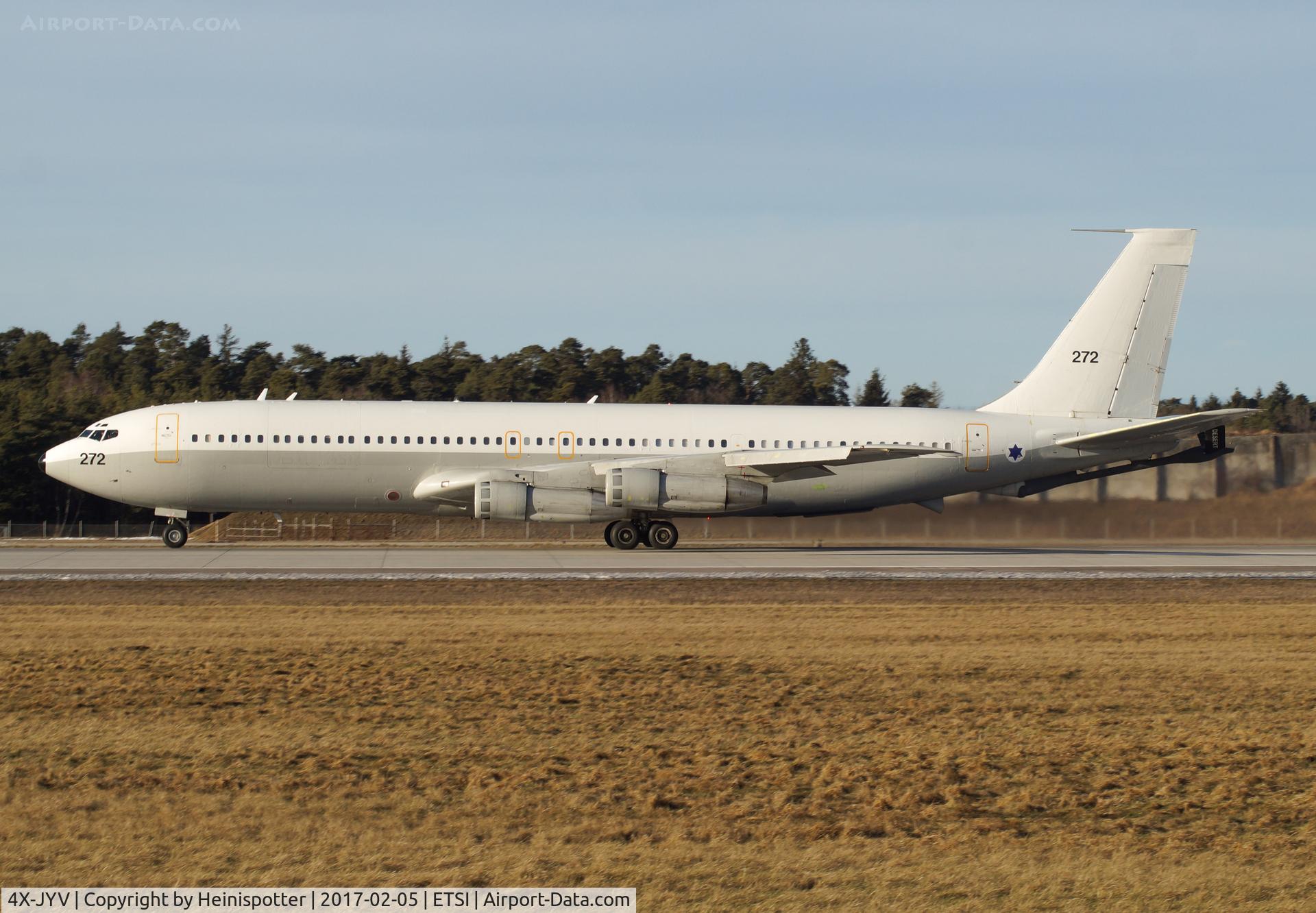 4X-JYV, 1975 Boeing 707-3L6C C/N 21096, 272 B707-3L6C at Ingolstadt Manching Airport.