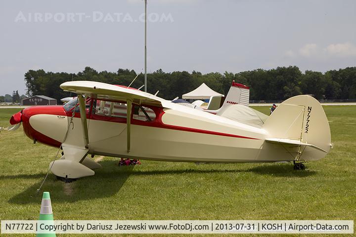 N77722, 1946 Funk B85C C/N 352, Funk B85C  C/N 352, N77722