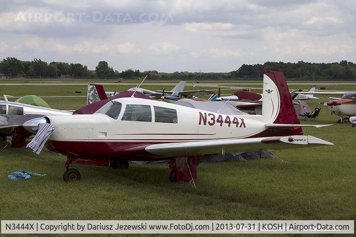 N3444X, 1966 Mooney M20E C/N 1132, Mooney M20E Chapparal  C/N 1132, N3444X
