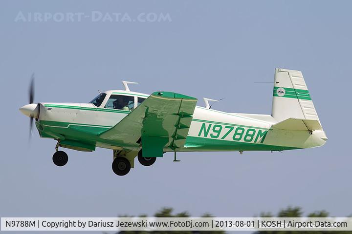N9788M, 1968 Mooney M20C Ranger C/N 680196, Mooney M20C Ranger  C/N 680196, N9788M