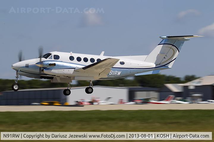 N91RW, 1984 Beech 300 C/N FA-21, Beech B300 Super King Air  C/N 40026/67-14510, N91RW