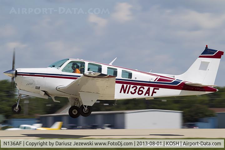 N136AF, 1981 Beech A36 Bonanza 36 C/N E1861, Beech A36 Bonanza 36  C/N E1861, N136AF