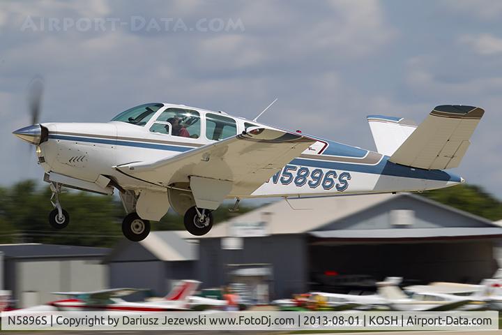 N5896S, 1965 Beech S35 Bonanza C/N D-7826, Beech S35 Bonanza  C/N D-7826, N5896S