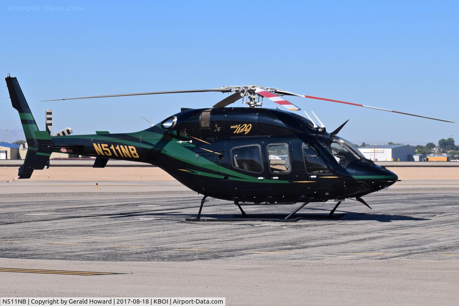 N511NB, 2011 Bell 429 GlobalRanger C/N 57057, Parked on north GA ramp.