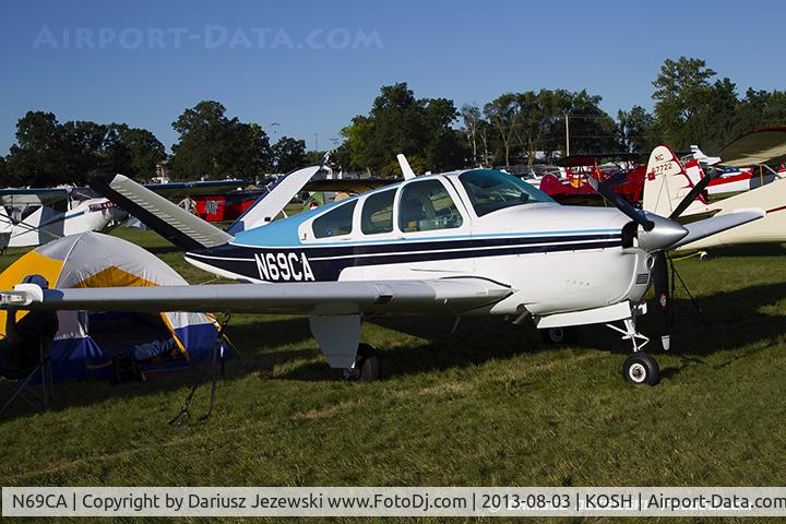 N69CA, 1954 Beech E35 C/N D-3754, Beech E35 Bonanza  C/N D-3754, N69CA