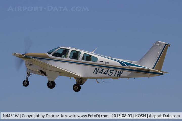 N4451W, 1974 Beech F33A Bonanza C/N CE-491, Beech F33A Bonanza  C/N CE-491, N4451W
