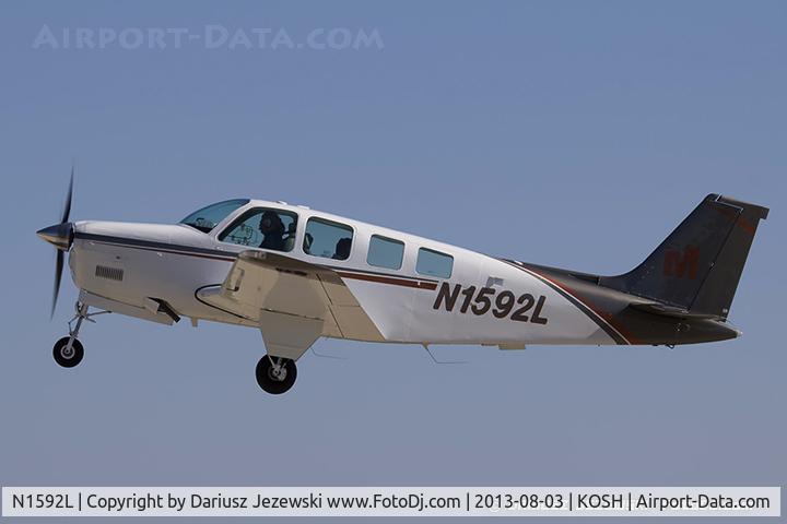 N1592L, 1976 Beech A36 Bonanza 36 C/N E-832, Beech A36 Bonanza 36  C/N E-832, N1592L